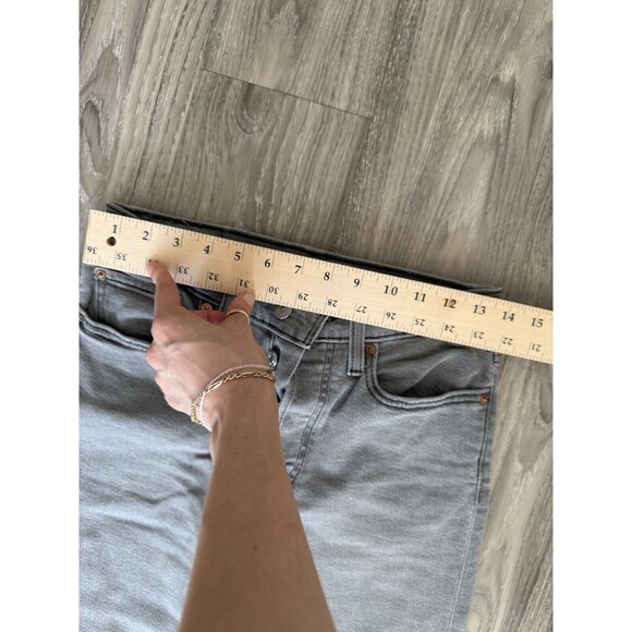 Levi's Womens 90s Wedgie Straight Jeans in Washed Black Grey Size 27 - Picture 4 of 6